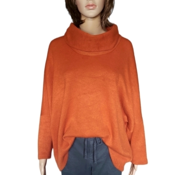 Boho Chic Sweaters - Boho Chic Cowl Neck Oversized Sweater